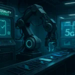 A flawlessly efficient AI Quality Control system and seamlessly implemented 5G connectivity are essential components for ensuring the optimal performance of iPhone Wholesale operations. This instructive image, a detailed digital painting, depicts a futuristic workspace brimming with cutting-edge technology and streamlined processes. The impeccable precision of the system is evident in the sleek lines and meticulous attention to detail, showcasing the pinnacle of modern innovation and readiness for the future.